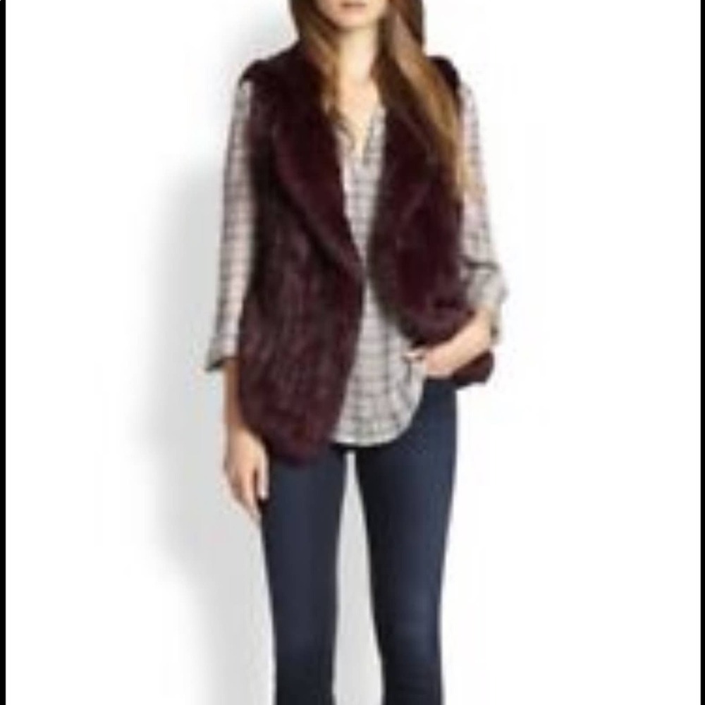 Betsey Johnson Faux Fur‎ Vest